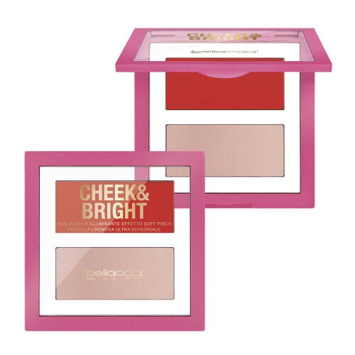 Bellaoggi paleta za obraz - Cheek &amp;amp; Bright - Cheer Coral Slike