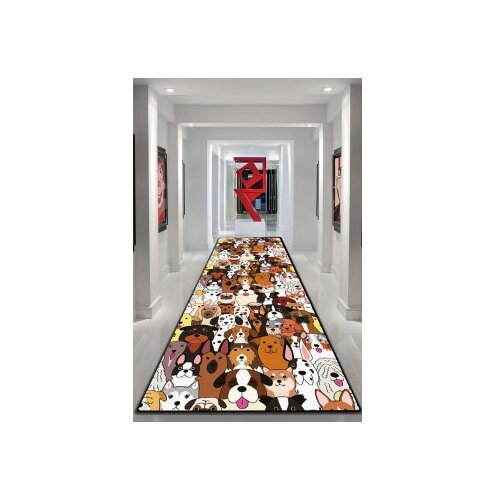 Conceptum Hypnose Dogs Multicolor Carpet (80 x 150) Cene