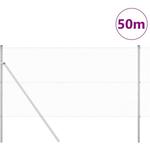 Zavarena žičana ograda za fiksaciju 50 x 1,2 m Pocinčani čelik Slike