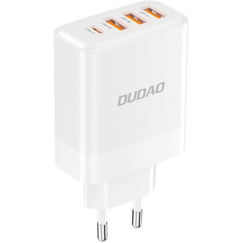 Dudao Polnilnik A5HEU 20W 3x USB - A / USB - C - Bel Slike
