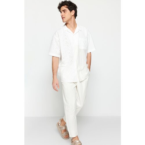 Trendyol Shirt - White - Oversize Slike