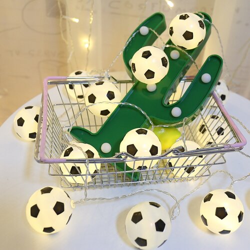 Venisymlis 3M Football String Lights 20Led Toplo Bela Nočna Luč Nogometne Notranje In Zunanje Luči Na Niz, (22068155) Cene