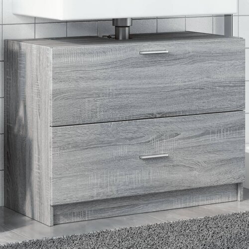 vidaXL Ormarić za umivaonik boja hrasta sonome 78 x 37 x 59 cm drveni Cijene
