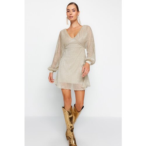 Trendyol Dress - Gold-colored - Skater Cijene