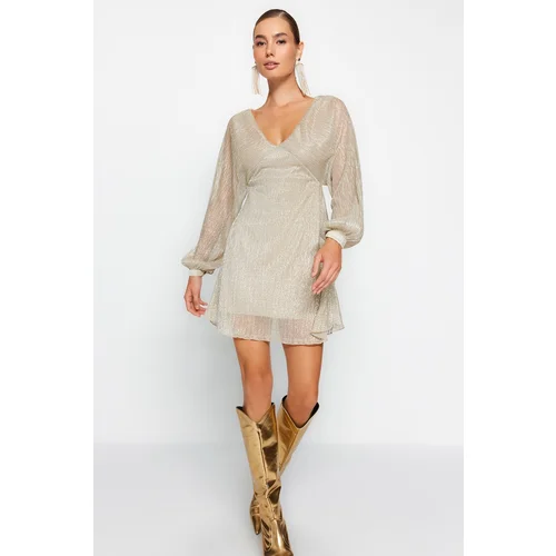 Trendyol Dress - Gold-colored - Skater