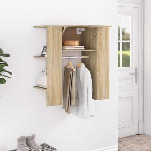 vidaXL Omarica za predsobo sonoma hrast 97,5x37x99 cm konstruiran les Cene