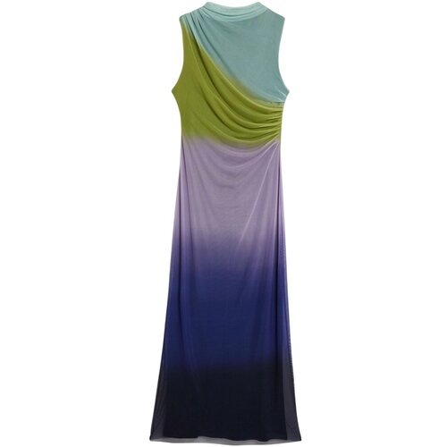 Desigual Dolge obleke VEST_LOLA 25WWVK18 Vijolična Slike