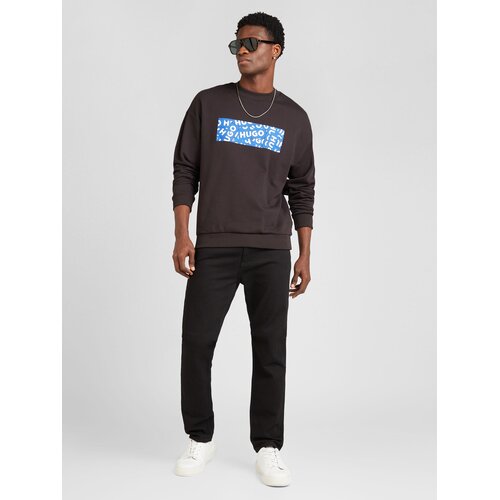 Hugo Sweater majica &amp;#039;Naylos&amp;#039; plava / crna / bijela Slike