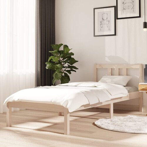 vidaXL Posteljni okvir trden les 75x190 cm Cene