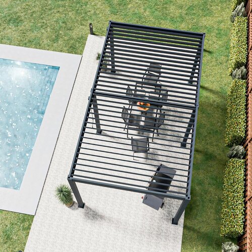 Gardenson Pergola Trumpf, Antracit, 3x5,3m Slike