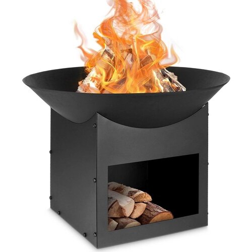 Ambiance 489147 vrtno loži&scaron;te &Oslash;56 cm s prostorom za drva &ndash; crno Cijene