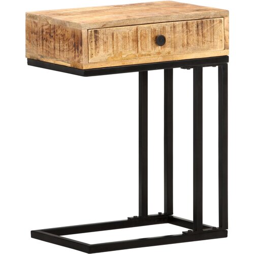 Furnova Stranska mizica U-oblike 45x30x61 cm trden mangov les, (21913412) Cene