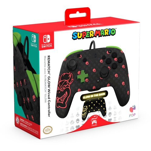 Pdp Nintendo Switch rematch wired controller - bowser glow In the dark ( 059460 ) Slike