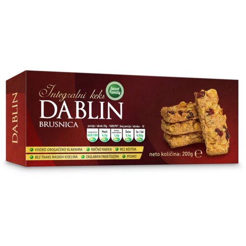 Sweet Family Integralni keks SWEET FAMILY Dablin 200g Cene