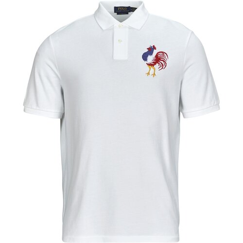 Polo Ralph Lauren POLO COUPE DROITE EN COTON BRODE Bijela Cijene