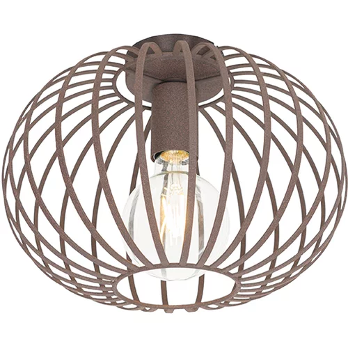 QAZQA Design stropna svetilka rjasto rjava 30 cm - Johanna