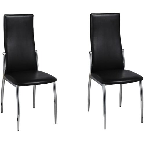 Maison Chic Jedilni stoli - Vzorci stoli 2 kosa črno umetno usnje A265, (22032021) Cene