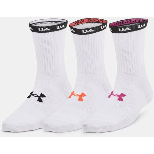 Under Armour Socks UA Essential Nv Mid Crew 3PK-WHT - Women Cene