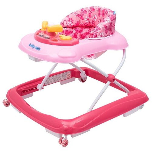 Baby Mix hodalica sa silikonskim kotačima roza Cijene