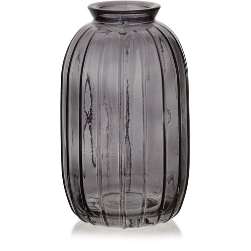 Mondex vaza steklo Serenite Serenite 7x12 siva 1pc, (5000300894) Cene