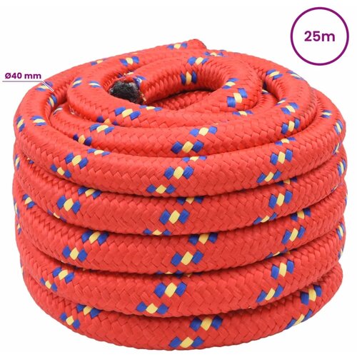  Vi&amp;scaron;enamjensko pomoćno uže 40 mm 25 m Crvena PP - Crvena 40 mm 25 m Slike