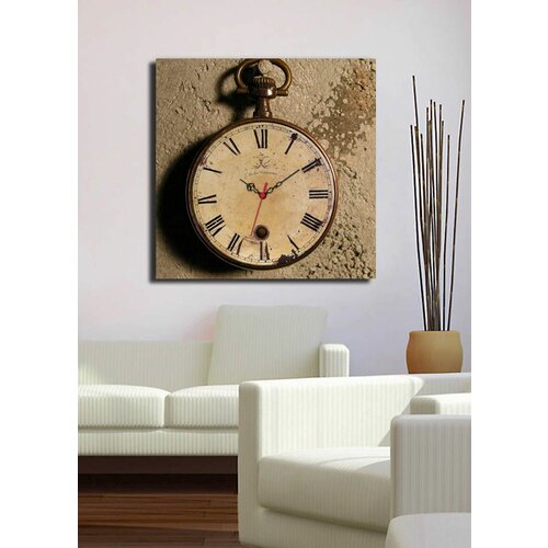 Wallity 4545CS-1 multicolor decorative canvas wall clock Slike