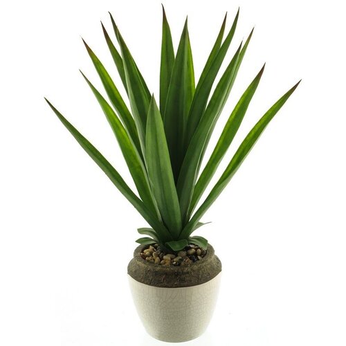 DEKOR DOM Cvet u saksiji Aloe 46cm, Green, 51929-1 Cene