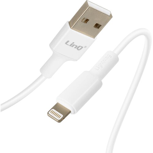 LINQ USB v Lightning kabel 2,4 A, hitro polnjenje in sinhronizacija 3 m, Bela, (5000220123) Cene