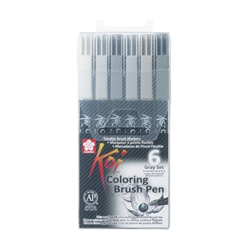  Koi Coloring Brush Pen markeri - 6 djelni set (Markeri Koi) Cene