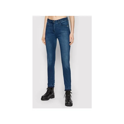 Patrizia Pepe Jeans hlače CP0509/D1HIB-C899 Mornarsko modra Skinny Fit