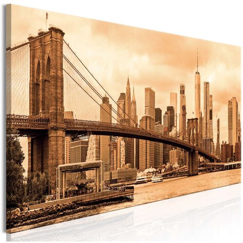  Slika - Road to Manhattan (1 Part) Narrow Sepia 135x45 Cijene