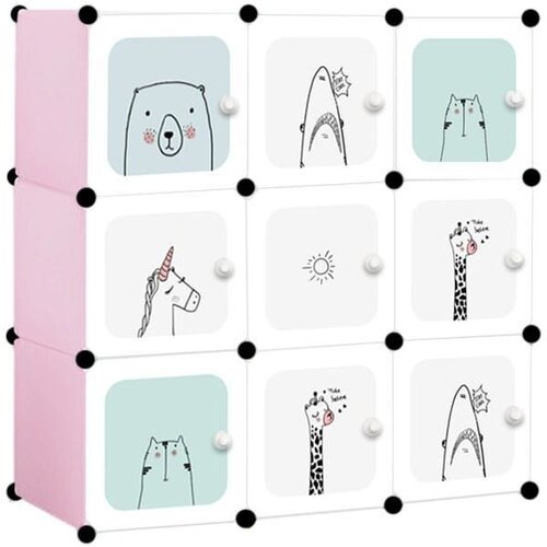 Modern Home dečiji ormar sa 9 polica animals Cene