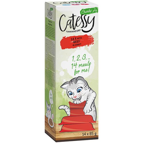 Catessy zalogajčići u umaku u zdjelicama 14 x 85 g - Govedina Cijene