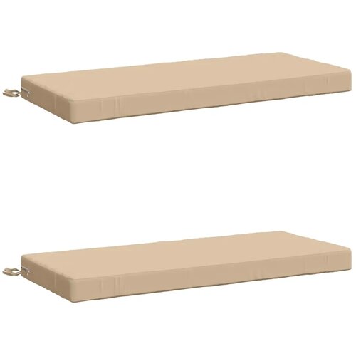  Jastučići za klupe - 2 dijela SOEST 2 kom. 100% poliester Krem - Krem 110 x 50 x 8 cm Melange Cijene