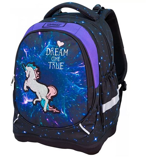 Target Ergonomski šolski nahrbtnik Superlight Petit Cosmic Unicorn Cene