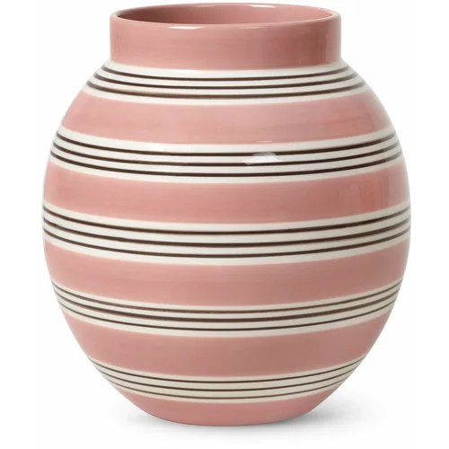 Kähler Design ružičasto-bijela porculanska vaza Nuovo, visina 20,5 cm
