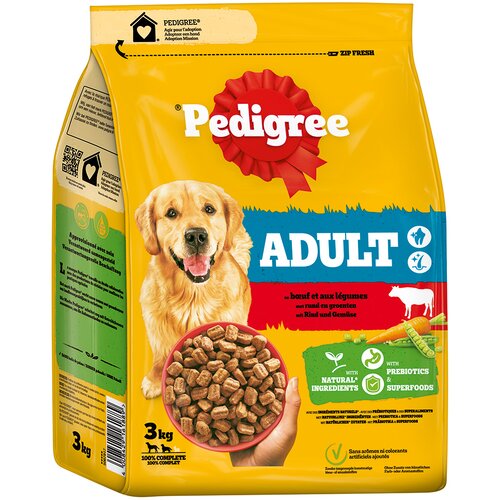 Pedigree Adult z govedino in zelenjavo - 3 kg Cijene
