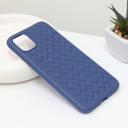  Torbica weave case za iphone 11 6.1 plava Cene