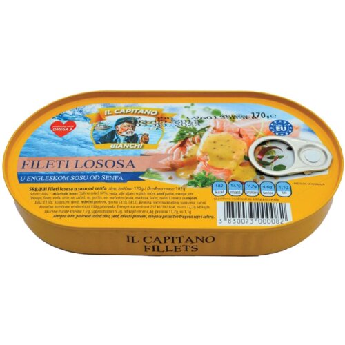 Il Capitano Fileti lososa u sosu od senfa, 170g Cene