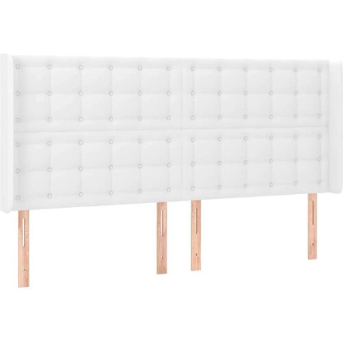  Box spring s madracem LED bijeli 200x200 cm umjetna koža Slike