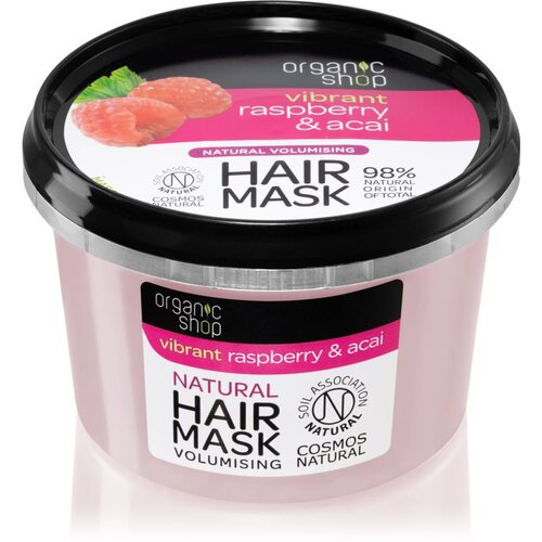 Organic Shop Vibrant Raspberry & Acai hranilna maska za lase 250 ml Cene