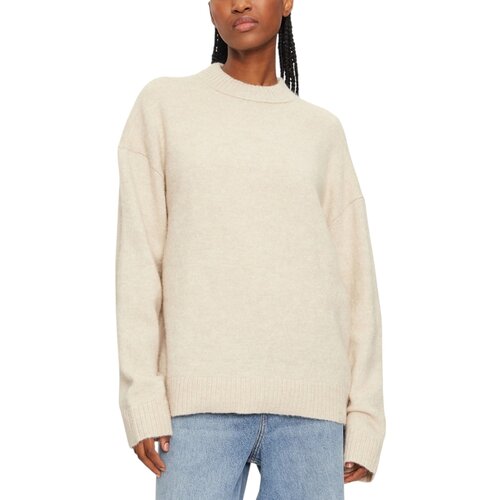 Calvin Klein Jeans Puloverji TEXTURED LOOSE SWEAT J20J224636 Bež Cene