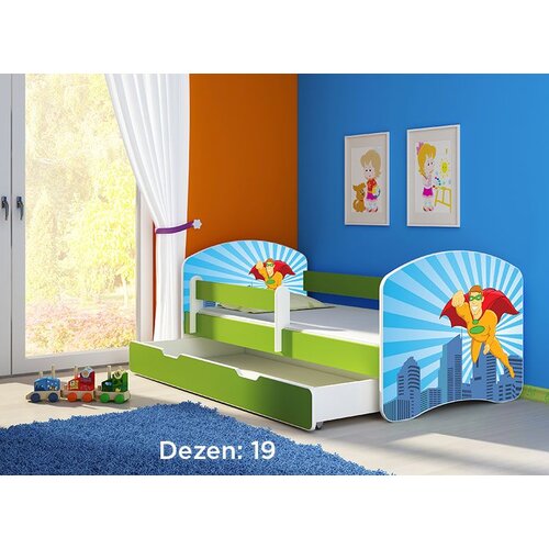 ACMA dečiji krevet ii 180x80 f + dušek 6 cm GREEN19 Cene