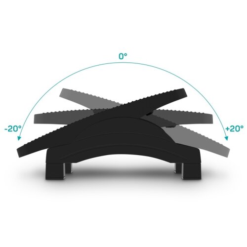 Connect IT CFH-4105-BK - Podesiva podloga za noge, crna Slike