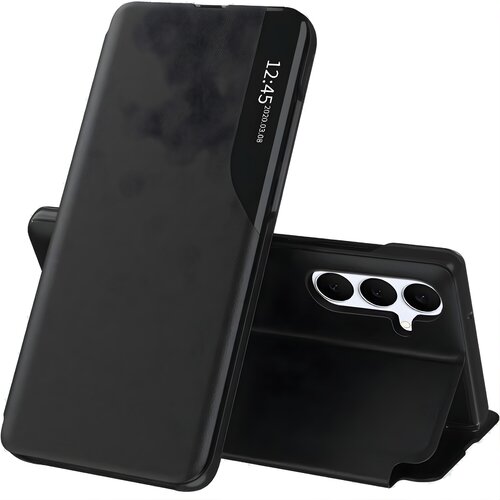 Techsuit Elegantna knjigovska torbica View Case za Samsung Galaxy S25 FE - Črna Slike