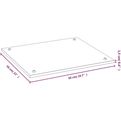  Poklopac za &amp;scaron;tednjak 50 x 56 x 1,5 cm od bambusa Slike
