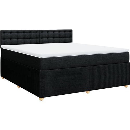 Maison Chic Box spring postelja - Vzmetna postelja z vzmetnico črna 180x200 cm blago SL5618, (21887269) Cene