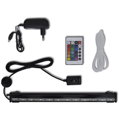 VidaXL LED potopna akvarijska svetilka z mehurčki RGB 32 cm Slike