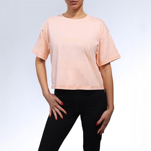 Champion cropped t-shirt peach Cene