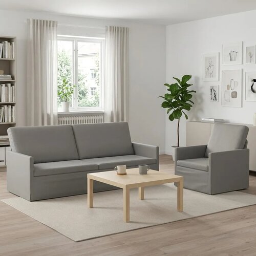  Set sofe 2 pcs Svjetlosiva Baršun - Svjetlosiva 1-sjedalni + 3-sjedalni (180 cm) Cene